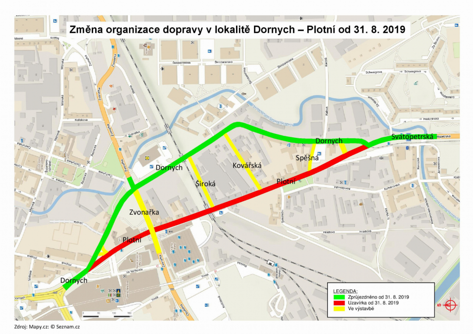 Uzavírku Dornychu se podařilo zkrátit o několik měsíců